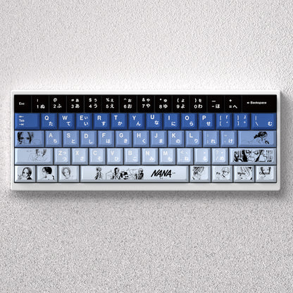 NANA keycap anime theme factory height PBT positive fitting 60 65 68