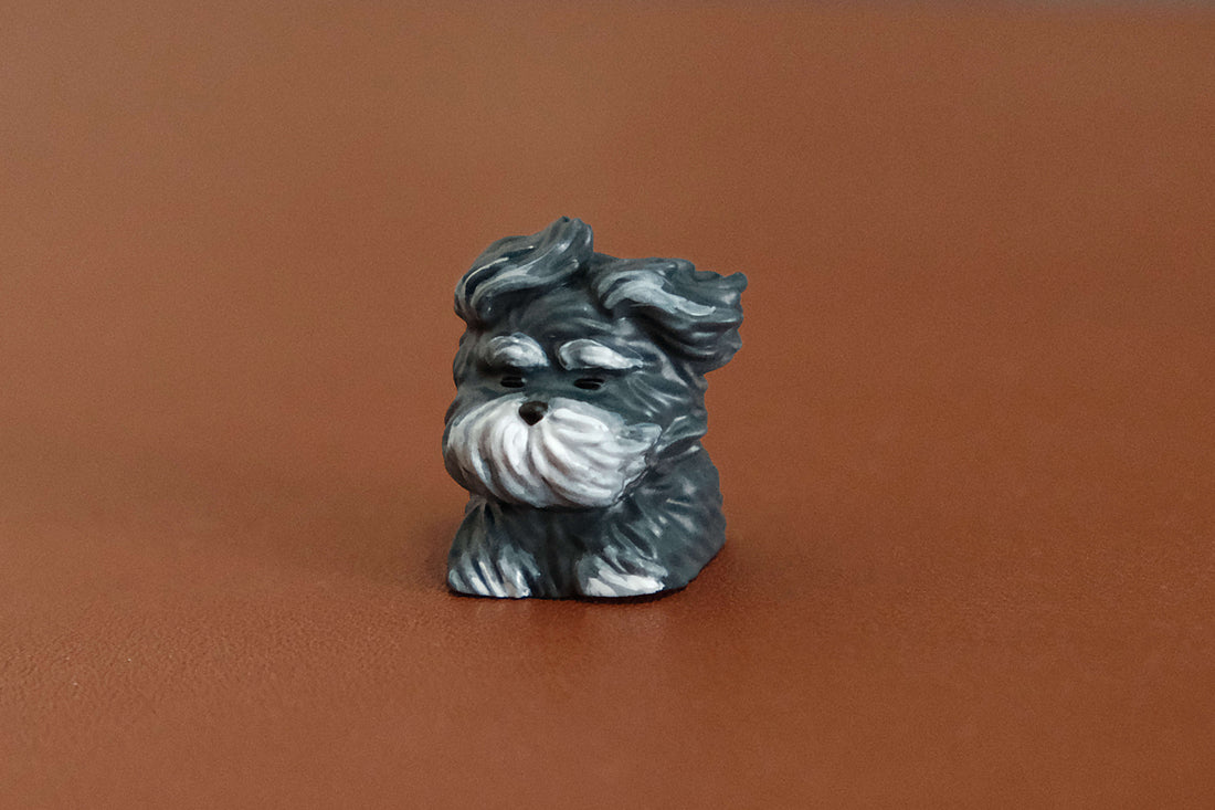 Messy puppy personality keycaps, resin personality keycaps, decorative keycaps