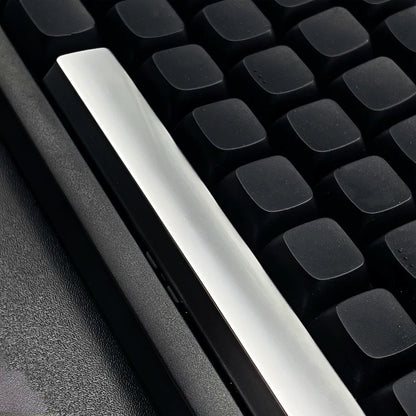 Metal material 6.25U space bar, metal silver metal texture personalized keycap, decorative keycap