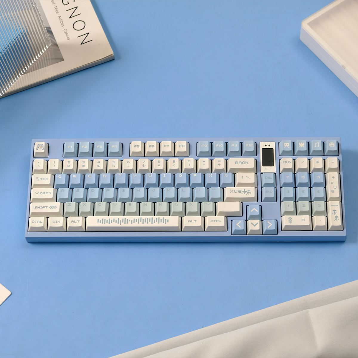 Snow Future Theme Mechanical Keyboard Keycaps PBT Thermal Sublimation Customized Original Factory Set Keycaps