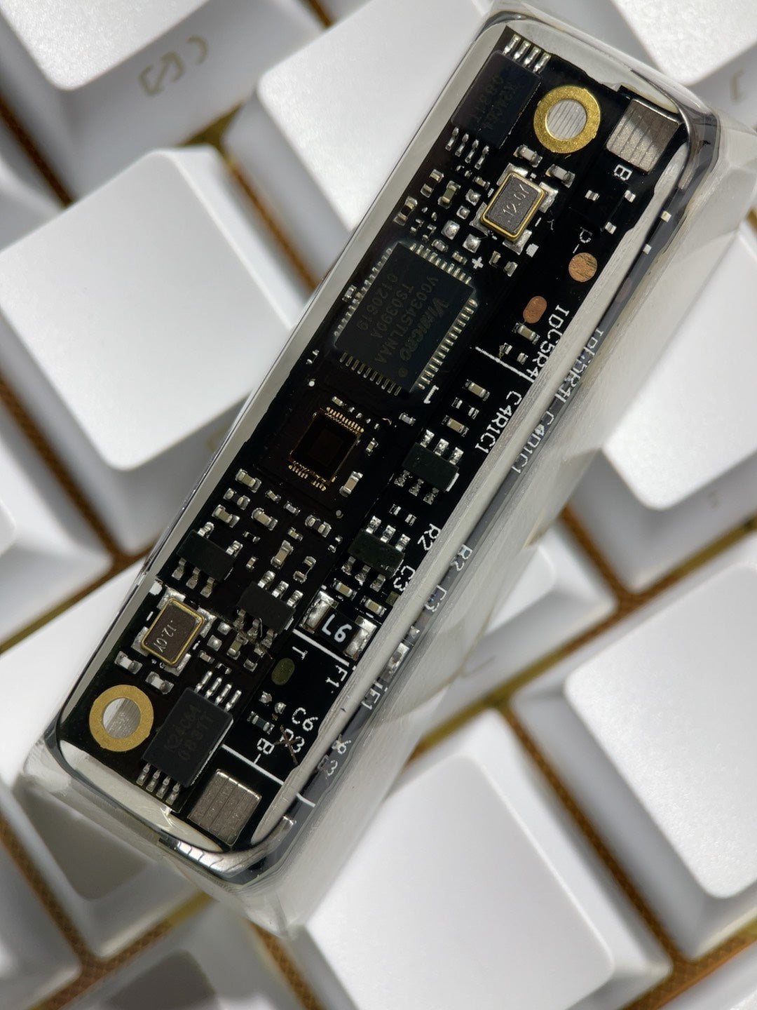 Circuit board keycap, 2.75U right shift key. Personalized keycap, resin encapsulated keycap