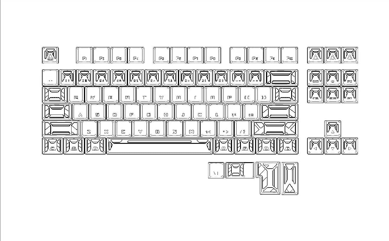 Aluminum alloy metal keycap N ²Neural Node, metal set personalized keycap