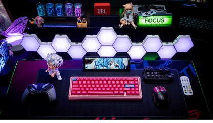 Barbie color matching set keycaps factory height side engraved transparent keycaps PBT side transparent personalized keycaps