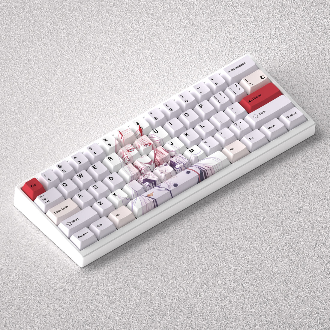 DARLING in the FRANXX 02 Keycap anime Theme Original Height PBT Positive Fit 60 63 64 65 68