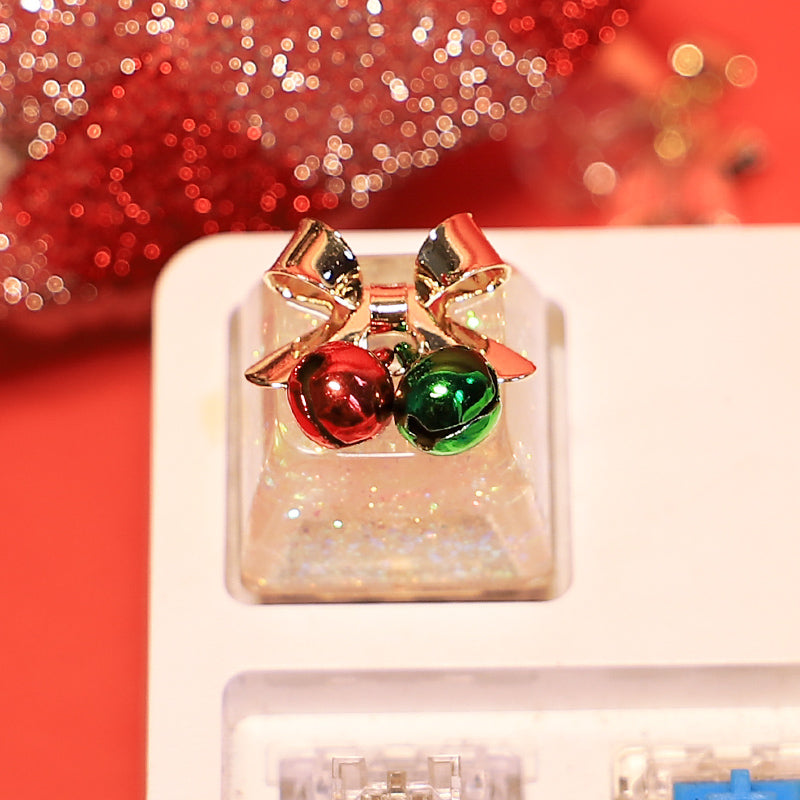 Christmas themed keycap combination, Santa Claus, snowman, resin personalized keycaps, soft ceramic keycaps, mechanical keyboard decorative keycaps,