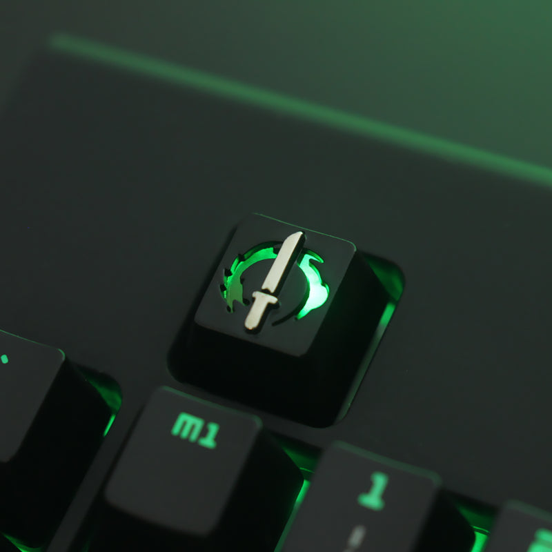 Overwatch Gaming Peripherals Genshin Impact Mechanical Keyboard Zinc Aluminum Metal Transparent Keycaps