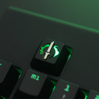 Overwatch Gaming Peripherals Genshin Impact Mechanical Keyboard Zinc Aluminum Metal Transparent Keycaps