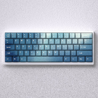 Original height PBT material for Norway Aurora themed keycaps, compatible with 60 65 68 keyboards