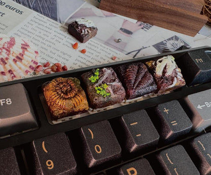 Fossil Museum - Aged Fossil Hand Carved Paleontology Creative Personalised Keycaps