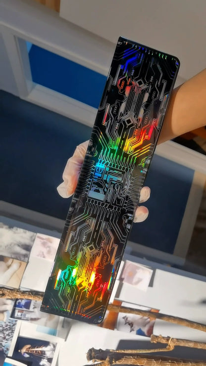 Colorful circuit board, mechanical neon style, keyboard resin handle, palm rest, keyboard peripheral accessories