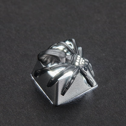 Spider aluminum alloy, metal anode personalized keycaps, decorative translucent metal keycaps