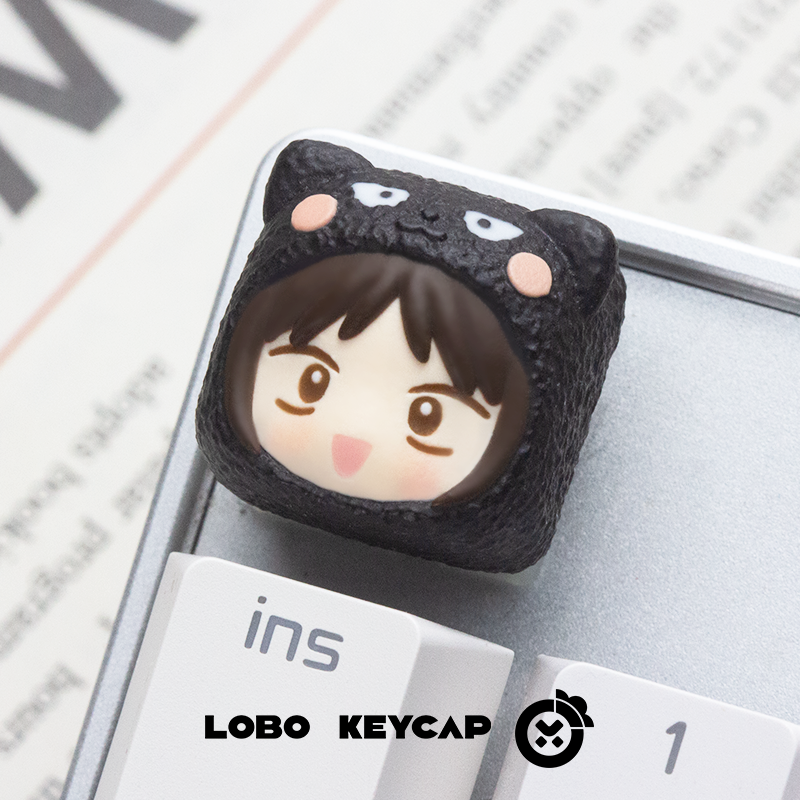 Youthful leap, multi-color resin molding, personalized keycaps, artisankeycaps