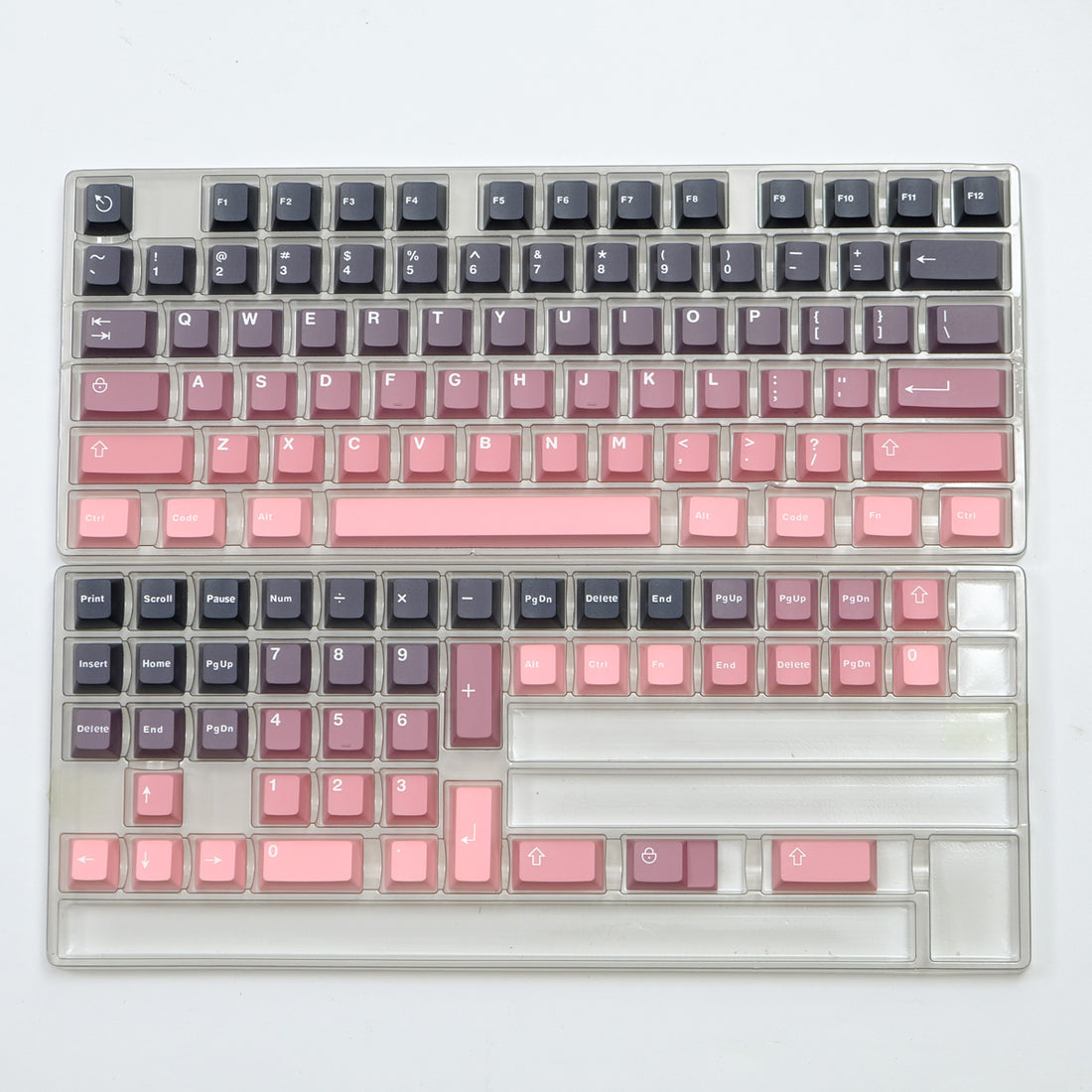 Blackberry Bean Paste Gradient Mechanical Keyboard Keycaps ABS Two Color Customized Original Factory Height Set Keycaps