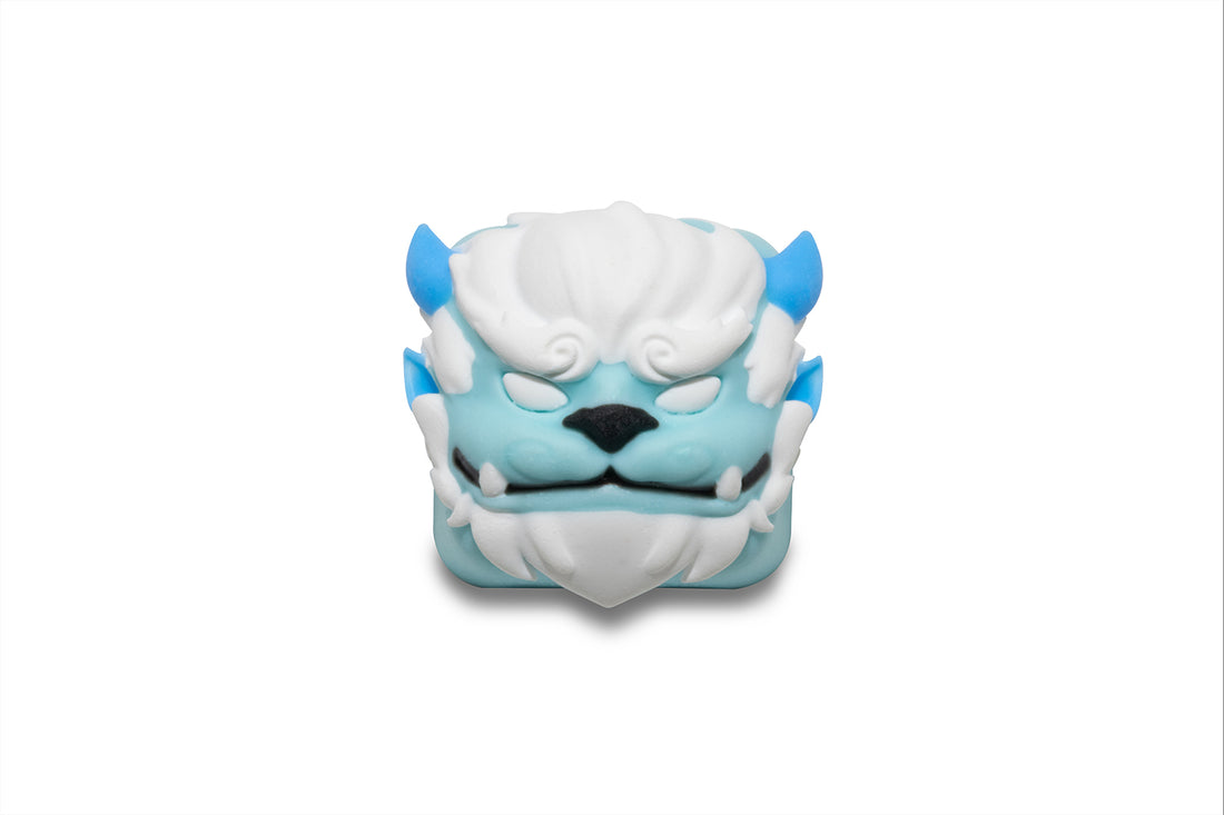 Snow monster resin personalized keycaps, customized mechanical keyboards, handmade DIY single resin drip keys