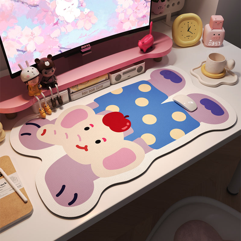 Irregular mouse pad, oversized laptop, office desktop keyboard pad, computer desk pad, customizable student desk pad