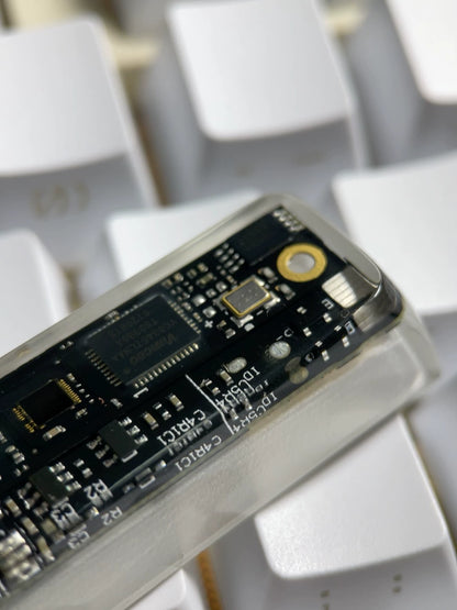 Circuit board keycap, 2.75U right shift key. Personalized keycap, resin encapsulated keycap