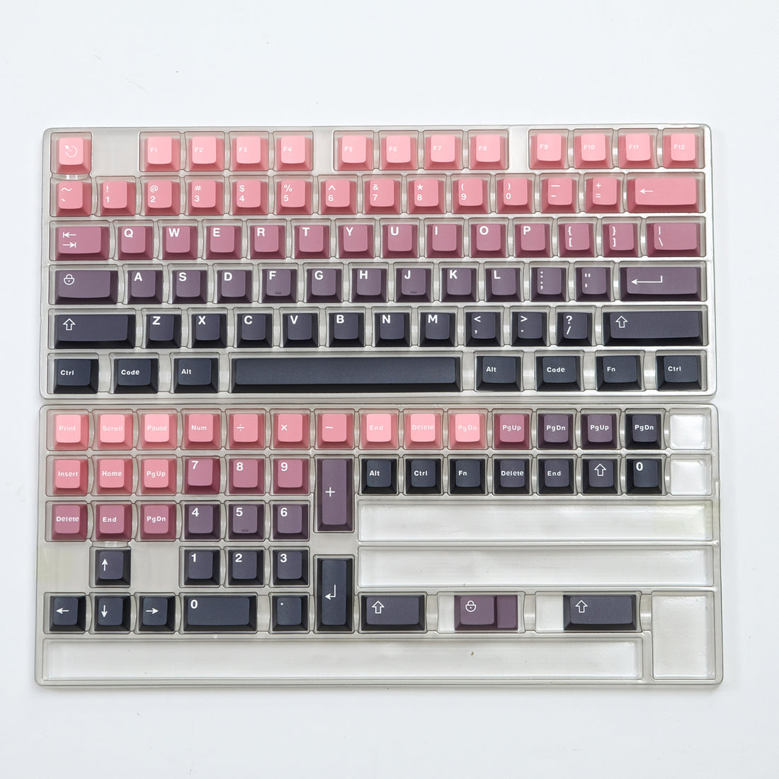 Blackberry Bean Paste Gradient Mechanical Keyboard Keycaps ABS Two Color Customized Original Factory Height Set Keycaps