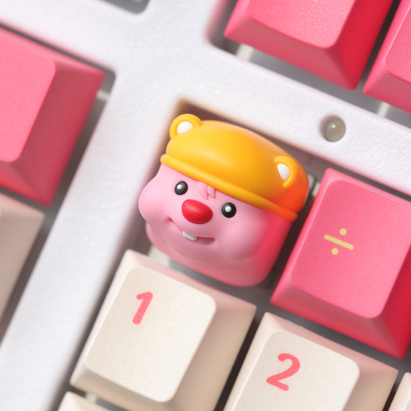 Beaver Loopy Personalized Keycap New Creative Cartoon Customized Mechanical Keyboard Loopy Personalized Keycap