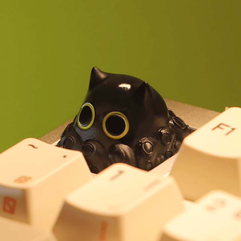Lord of Mysteries, Cute Octopus Personalized Keycaps, Resin Keycaps, Mechanical Keyboard Decorative Keycaps