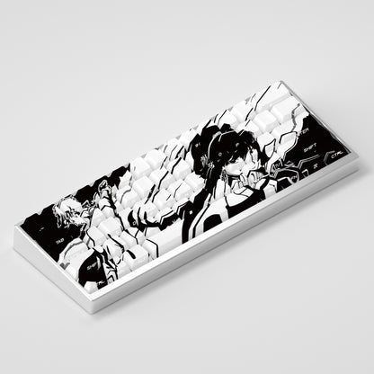 SPY×FAMILY， Yor Forger， Side engraved translucent PBT material set keycaps, personalized cartoon keycaps