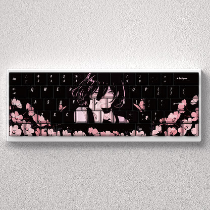 Reze key cap anime theme factory height engraving opaque adaptation 60 65 68