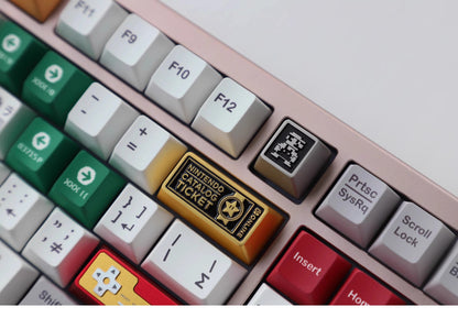 Mario Metal Personalized Keycaps Super Mario Keycaps Zinc Alloy Mechanical Keycaps Original R4 Height