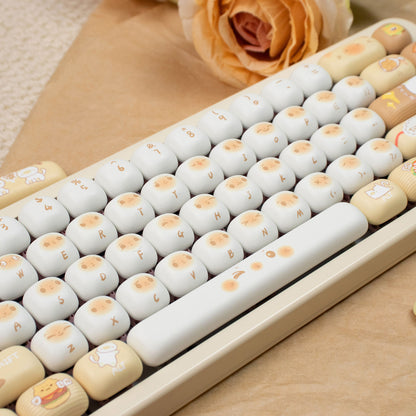 Bag Cat Mechanical Keyboard Keycaps MOG Round PBT Heat Sublimation Set Keycaps