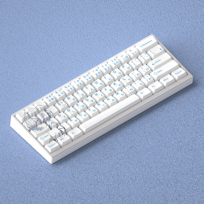 EVA, Ayanami Rei Anime Character Keycaps Original Factory Height Side Engraved Transparent Keycaps PBT Side Transparent Personalized Set Keys