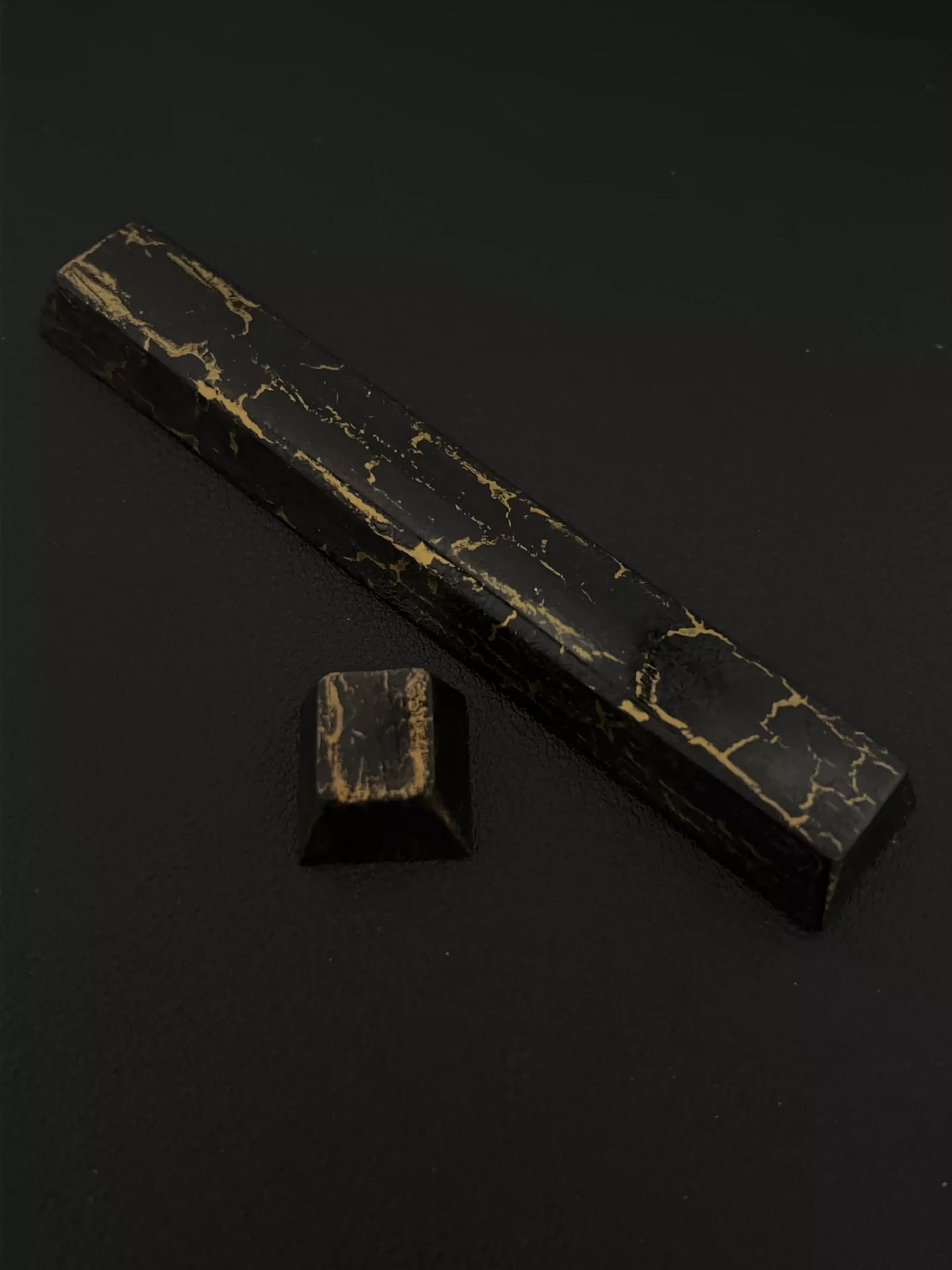 Chinese Lacquer, Lacquer Keycaps · Cracked Gold, Personalized Keycaps, Resin Coated Keycaps, Mechanical Keyboard Decorative Keycaps