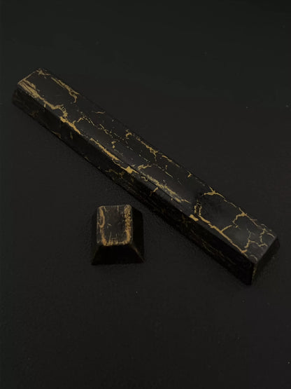 Chinese Lacquer, Lacquer Keycaps · Cracked Gold, Personalized Keycaps, Resin Coated Keycaps, Mechanical Keyboard Decorative Keycaps
