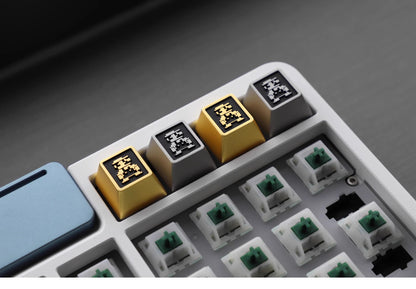 Mario Metal Personalized Keycaps Super Mario Keycaps Zinc Alloy Mechanical Keycaps Original R4 Height
