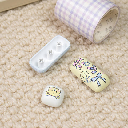 Toy house mechanical keyboard keycaps MOG cute round PBT heat sublimation keycaps