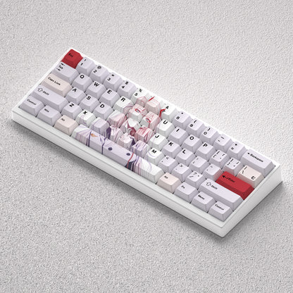 DARLING in the FRANXX 02 Keycap anime Theme Original Height PBT Positive Fit 60 63 64 65 68