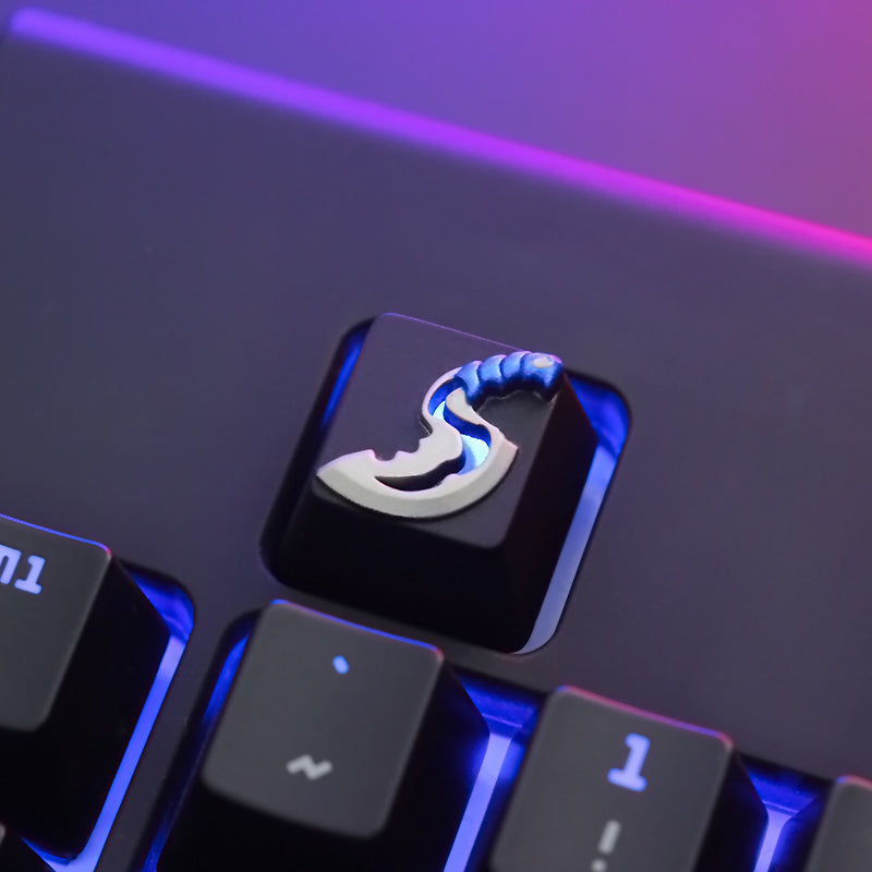 DOTA2 Knife Tower Gaming Peripherals Jumping Knife Keycaps Mechanical Keyboard Zinc Aluminum Alloy Metal Personalized Transparent