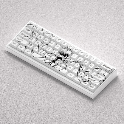 Gojo Satoru keycap anime theme factory height PBT positive fitting 60 65 68