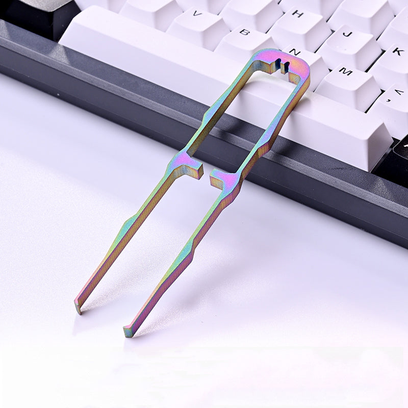 TC4 titanium alloy mechanical keyboard shaft puller customized hot plug and clamp shaft removal