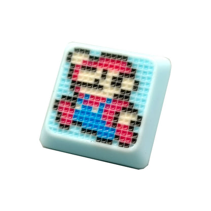 Super Mario, pixel style, adaptable to NuPhy Air switch with highly personalized keycaps. Decorative keycaps