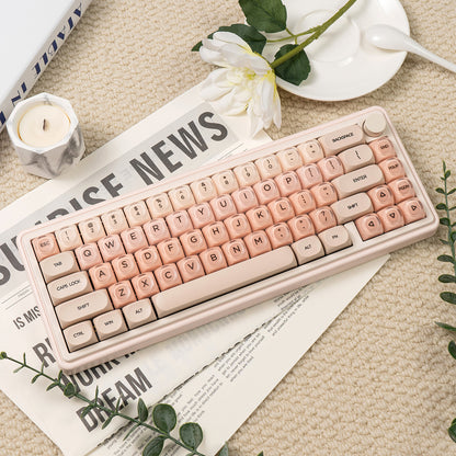Liquid foundation Theme Mechanical Keyboard Keycap Hot Sublimation PBT+PC Girl Cute Spherical Keycap