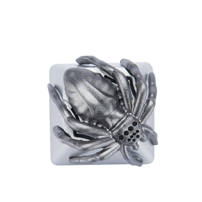 Spider aluminum alloy, metal anode personalized keycaps, decorative translucent metal keycaps