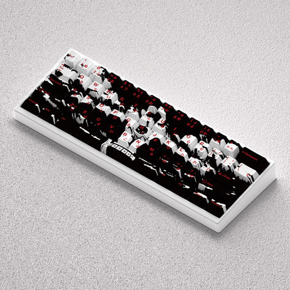 One Piece, Ace Keycap anime Theme Hot Sublimation Original Height PBT Material Set Keycap