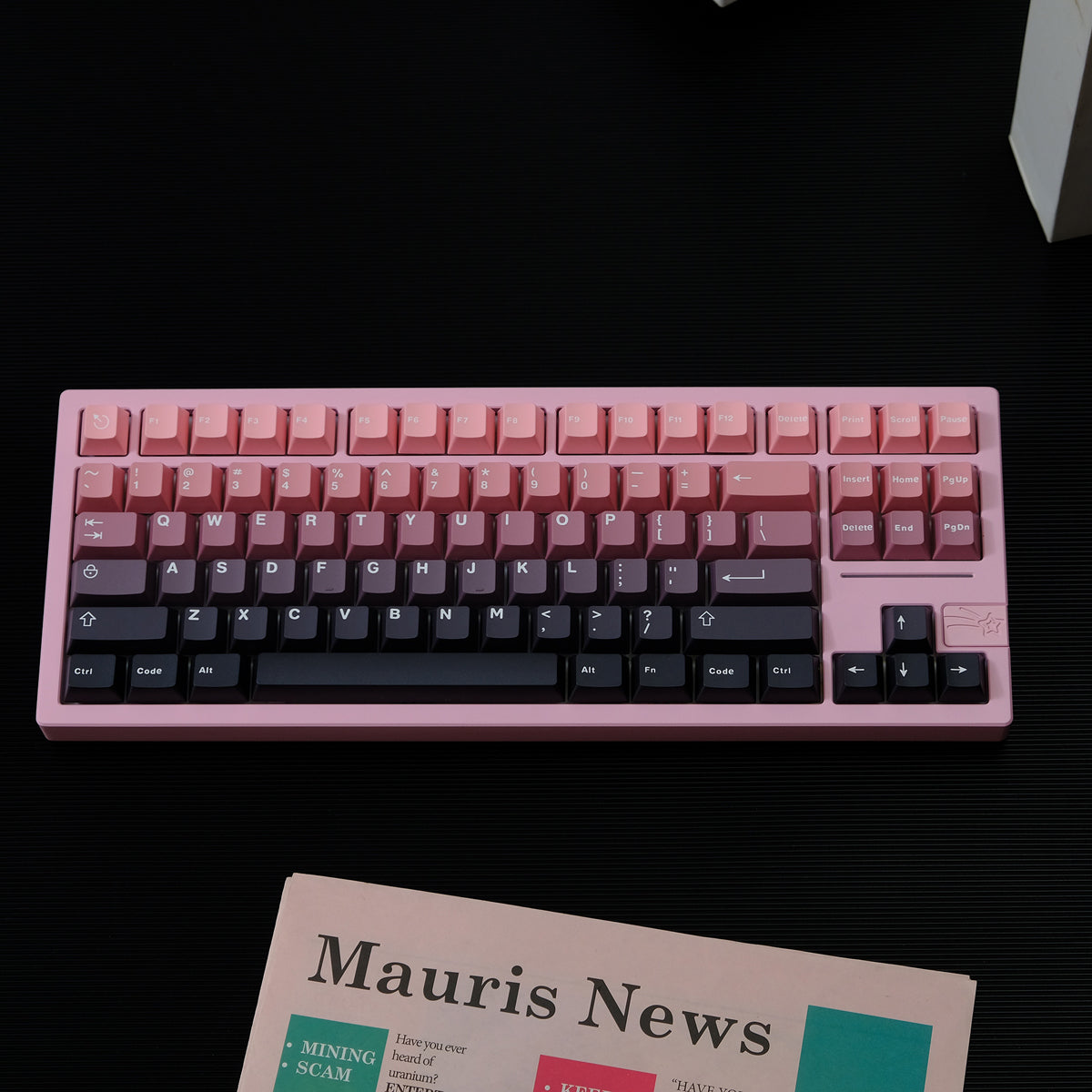 Blackberry Bean Paste Gradient Mechanical Keyboard Keycaps ABS Two Color Customized Original Factory Height Set Keycaps