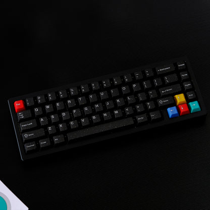 Neon neon glitter semi transparent magnetic axis mechanical keyboard keycap ABS two-color customized original factory