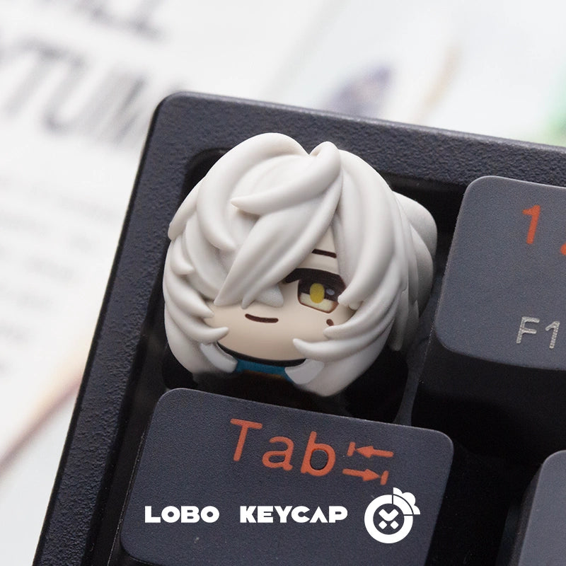 Honkai: Star Rail， Multi colored resin molding, personalized keycaps for mechanical keyboards.