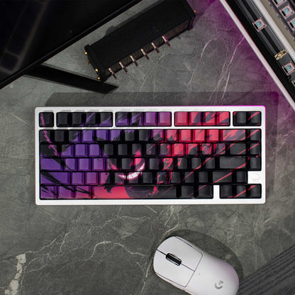 Gengar theme anime mechanical keyboard keycap side penetration PBT sublimation