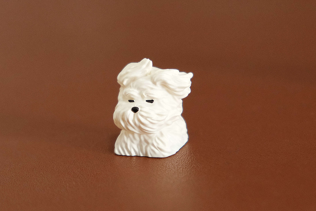 Messy puppy personality keycaps, resin personality keycaps, decorative keycaps