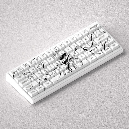 Gojo Satoru keycap anime theme factory height PBT positive fitting 60 65 68