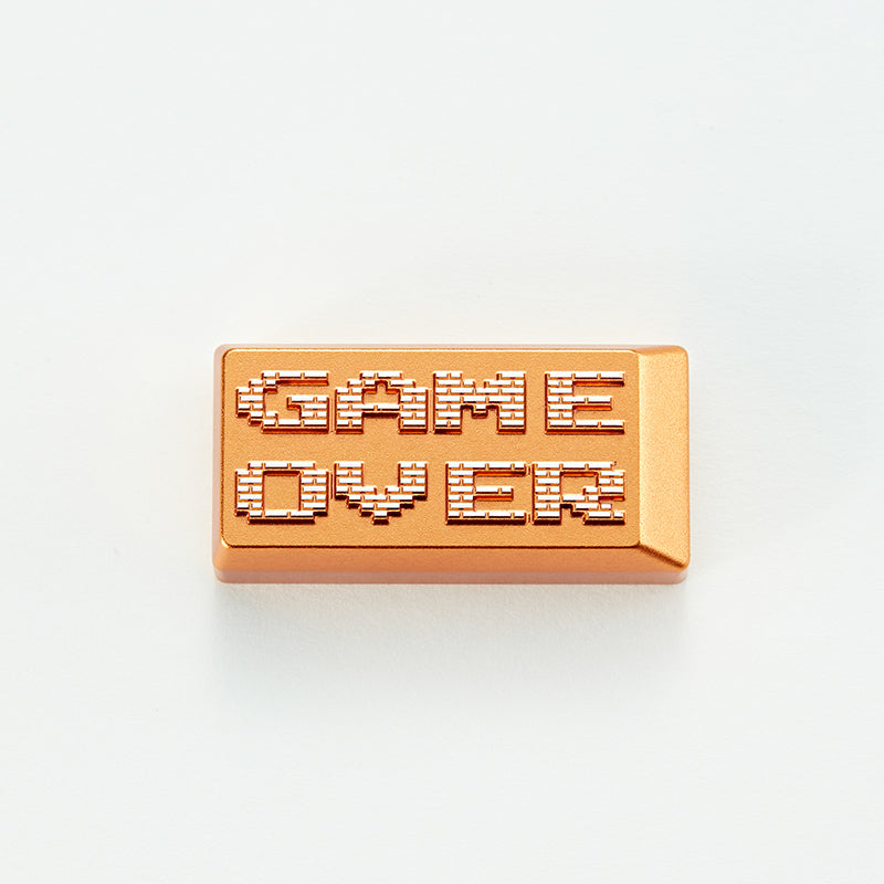 Gameover Backspace Key, Metal Anode Personalized Keycaps, Mechanical Keyboard Decorative Metal Keycaps