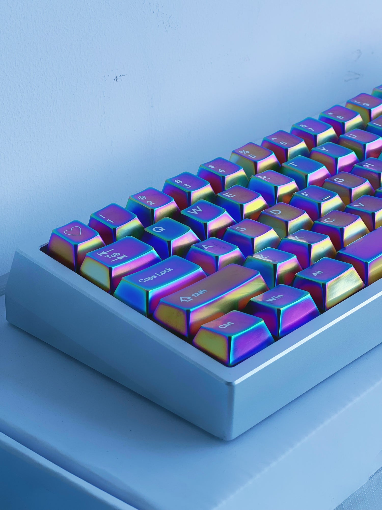 Colorful set personalized keycaps, zinc alloy colored metal decorative keycaps, customized keycaps