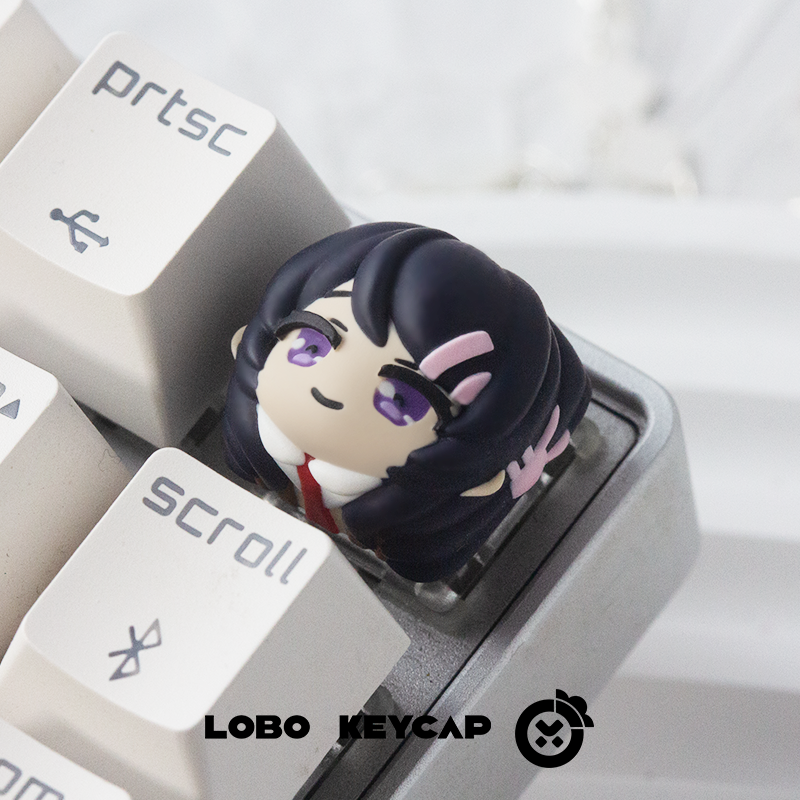 Youth Pig Head Youth Series, Personalized Resin, Multi Color Resin Shaped Personalized Keycaps, Decorative Keycaps