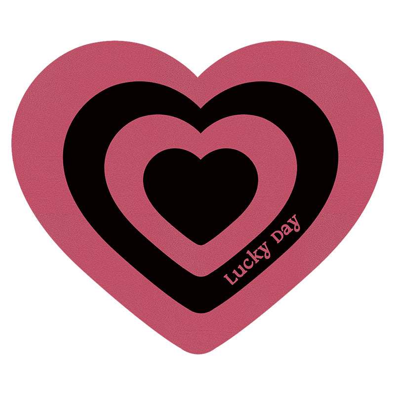 Love Leather Irregular Mouse Pad Small Portable Office Laptop Mouse Pad